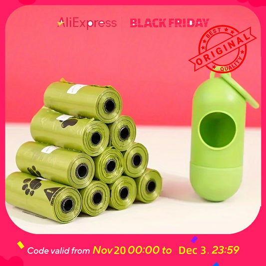 Biodegradable Dog Poop Bags, Extra Thick Leak Proof Waste Bags with Dispenser, Eco-Friendly  Scented