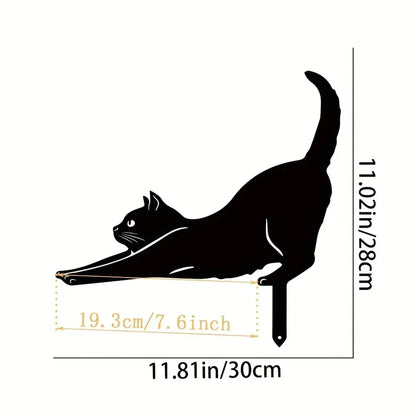 Exclusive Cute Cat Garden Decorative Silhouette -Perfect Outdoor Statues for Garden