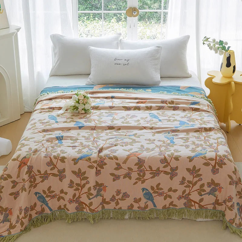 Nordic throw blanket for beds