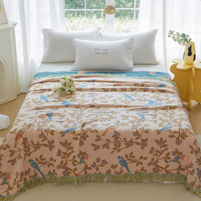 Nordic throw blanket for beds