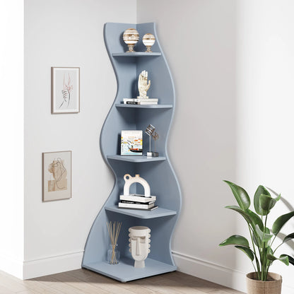 Tribesigns Corner Shelf, Modern 5-Tier Wall