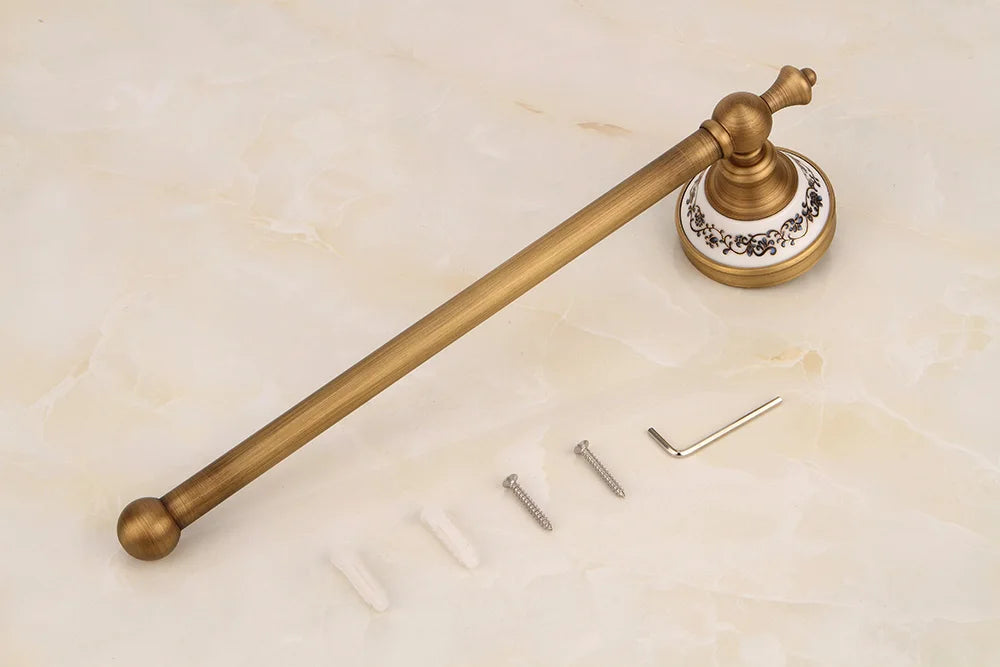Porcelain Base Bathroom Hardware Set