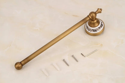 Porcelain Base Bathroom Hardware Set