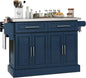 Rolling Kitchen Island Cart with Wheels, Portable Island Table for Kitchen