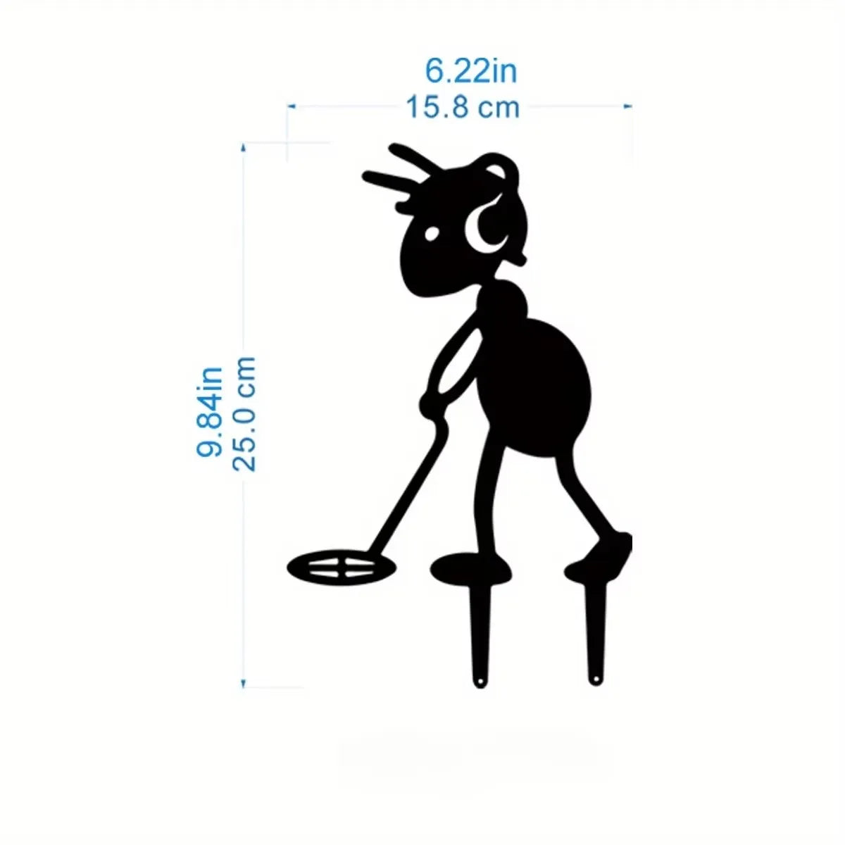 Charming Metal Ants for Garden - Outdoor Yard Ornaments and Lawn Stakes.