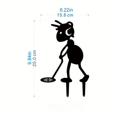 Charming Metal Ants for Garden - Outdoor Yard Ornaments and Lawn Stakes.