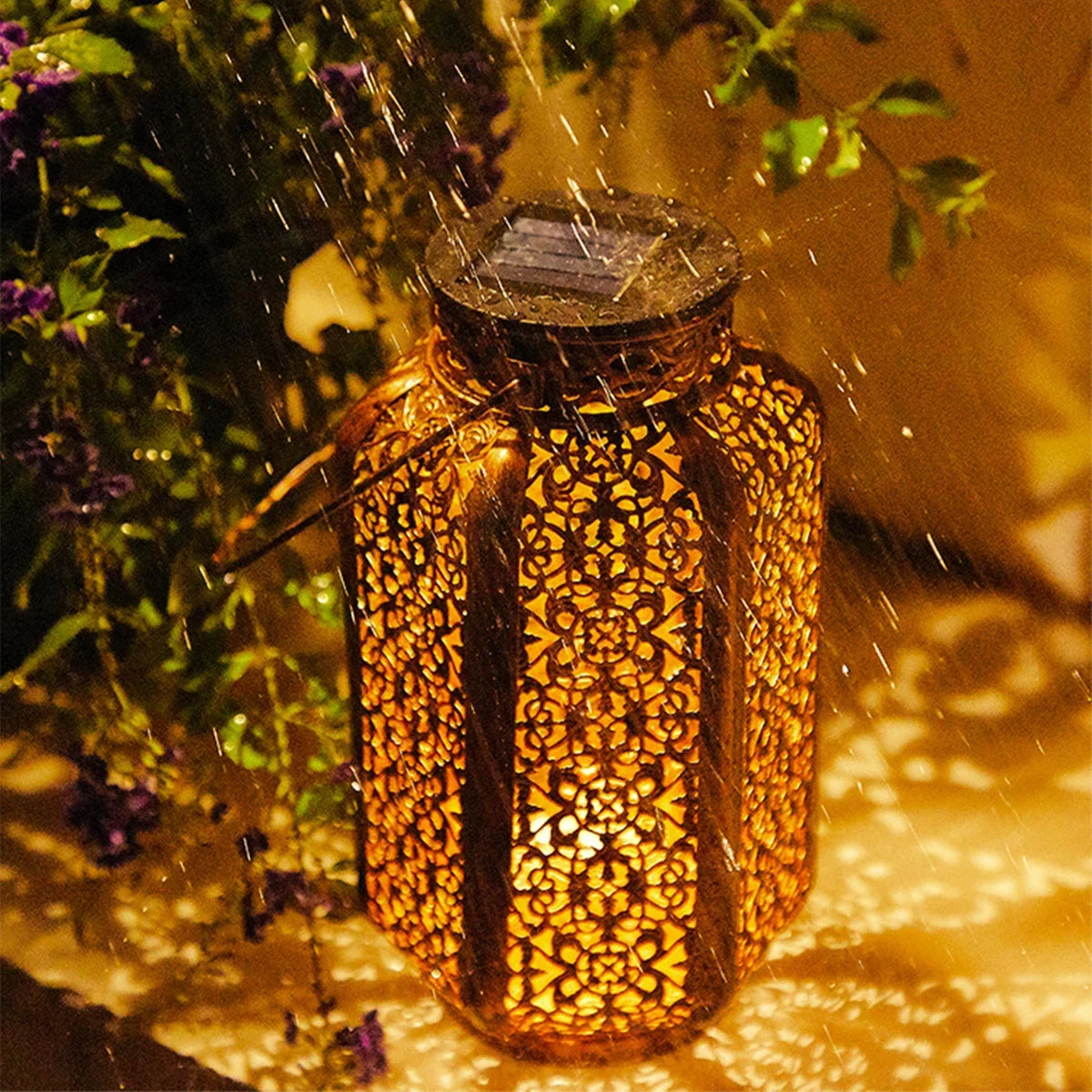 Led Solar Light Solar Hanging Lantern =