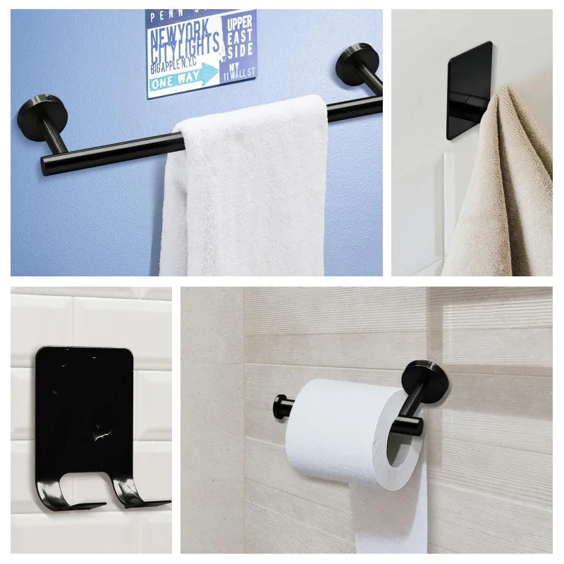 Bathroom Hardware Set 7Pcs Bathroom Towel Rack