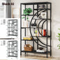 Tribesigns Bookshelf Industrial 5 Tier Etagere Bookcase,