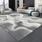 Luxury Black Stripe Large Living Room Carpet