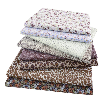 8PCS Pack Square Multicolor Printed Cotton Fabric For Sewing Quilt