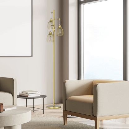 70" Tree Floor Lamp with 3 Bulbs