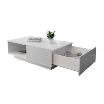 Modern High Gloss Rectangular Coffee Table