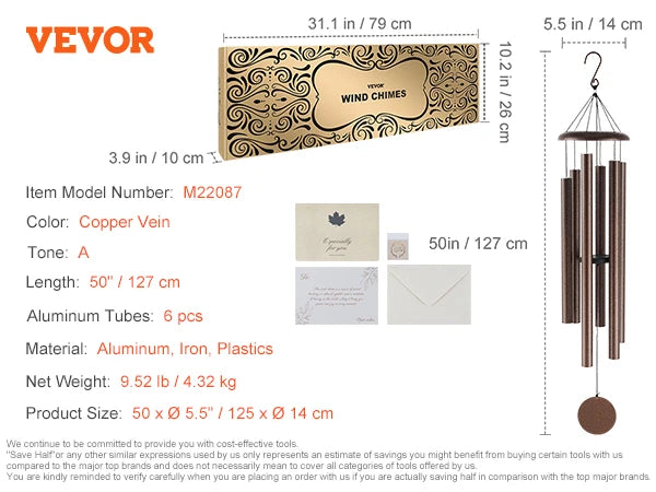 SucceBuy Wind Chimes for Outside Deep Unique Memorial Wind Chimes for Outdoor Decor  Patio Porch Garden