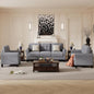 3-Piece Living Room Sectional Sofa Set, Upholstered Armchair Loveseat Sofa and Three Seat Sofa