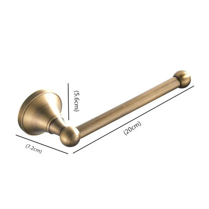 Bathroom Accessories Antique Brass Wall Mounted Toilet Paper Holder Towel Ring Robe Coat Hook