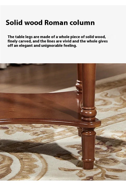 Elegant Center  Wooden Furniture Living Room Corner Sofa Side Coffee