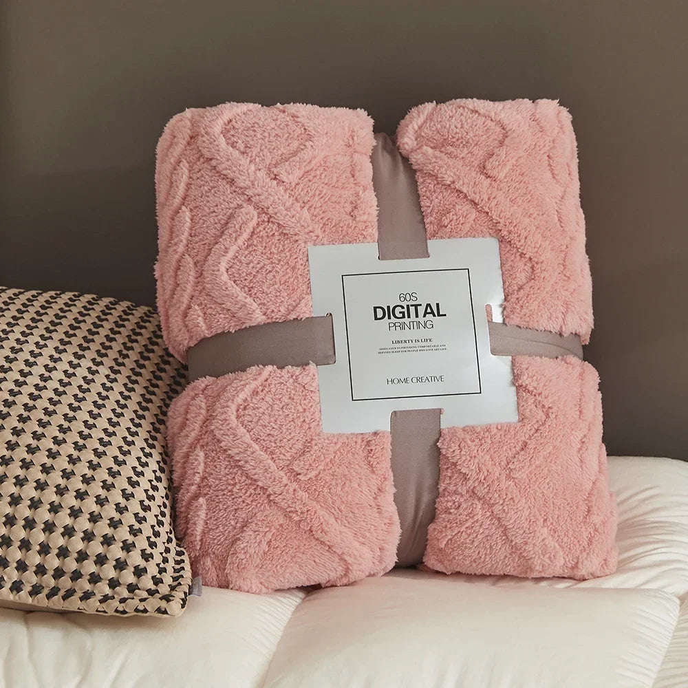 Fluffy Coral Velvet Blanket