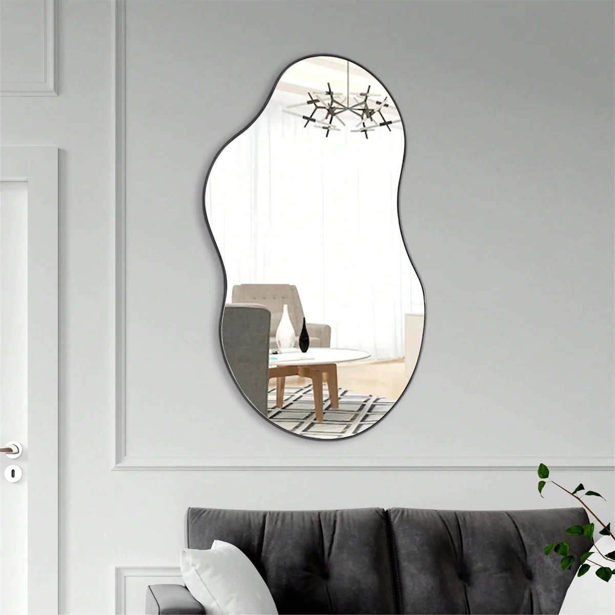 1pc Irregular Wall Mirror For Home Decoration, Room, Bathroom Living Room
