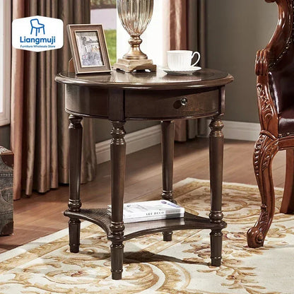 Elegant Center  Wooden Furniture Living Room Corner Sofa Side Coffee