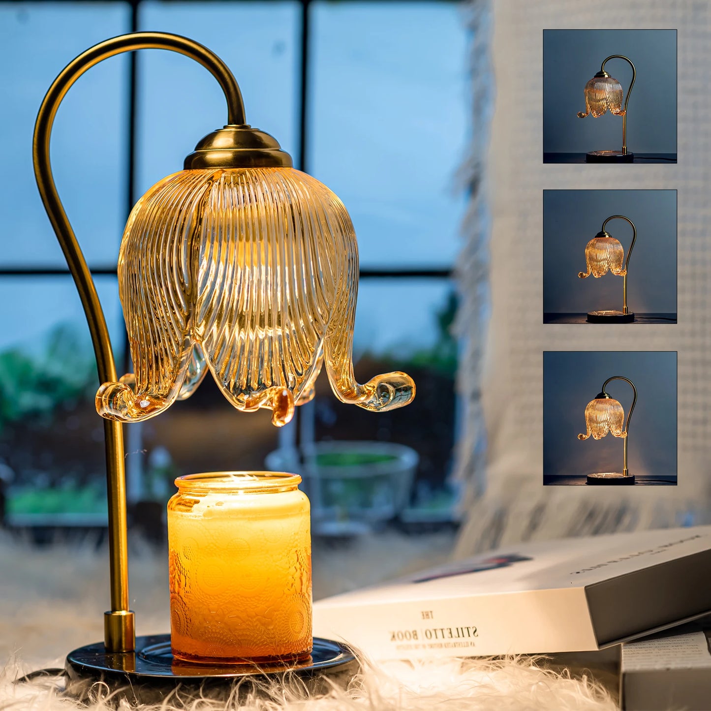 Tulip Flower Warm Candle Lamp