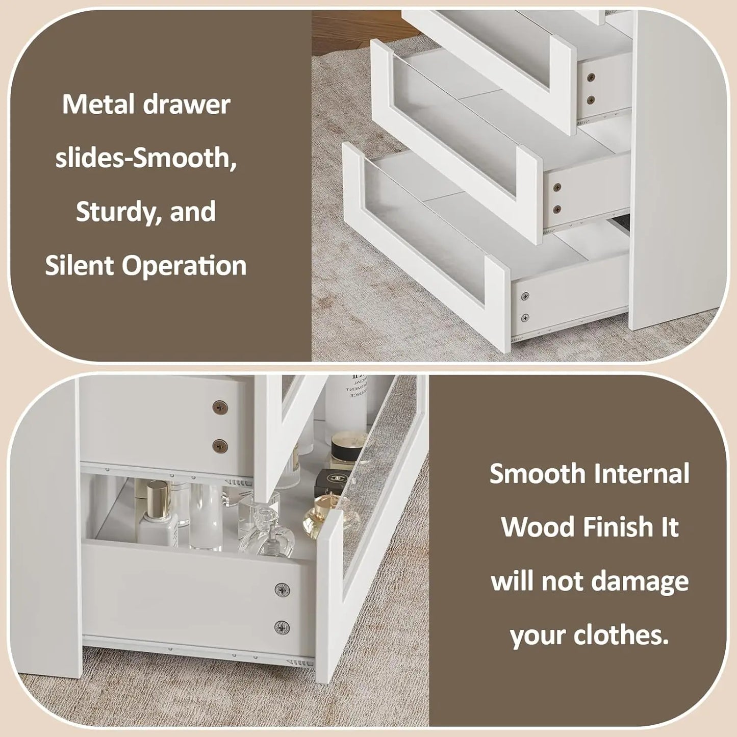 Closet Island with Drawers, Wardrobe Armoire Bedroom Island, Glass Display Shelf & 12 Drawers,