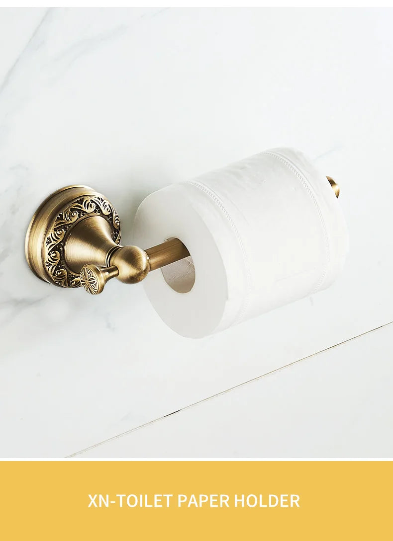 Antique Bronze Bathroom Hardware Set