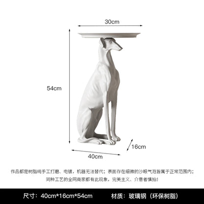 Dog Statue Sculpture, Coffee Table, Living Room Decoration,