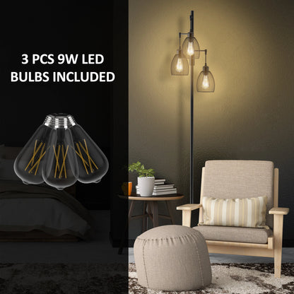 70" Tree Floor Lamp with 3 Bulbs