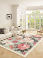 American Retro Carpets for Living Room Thick  Decor Flower Pattern Carpet