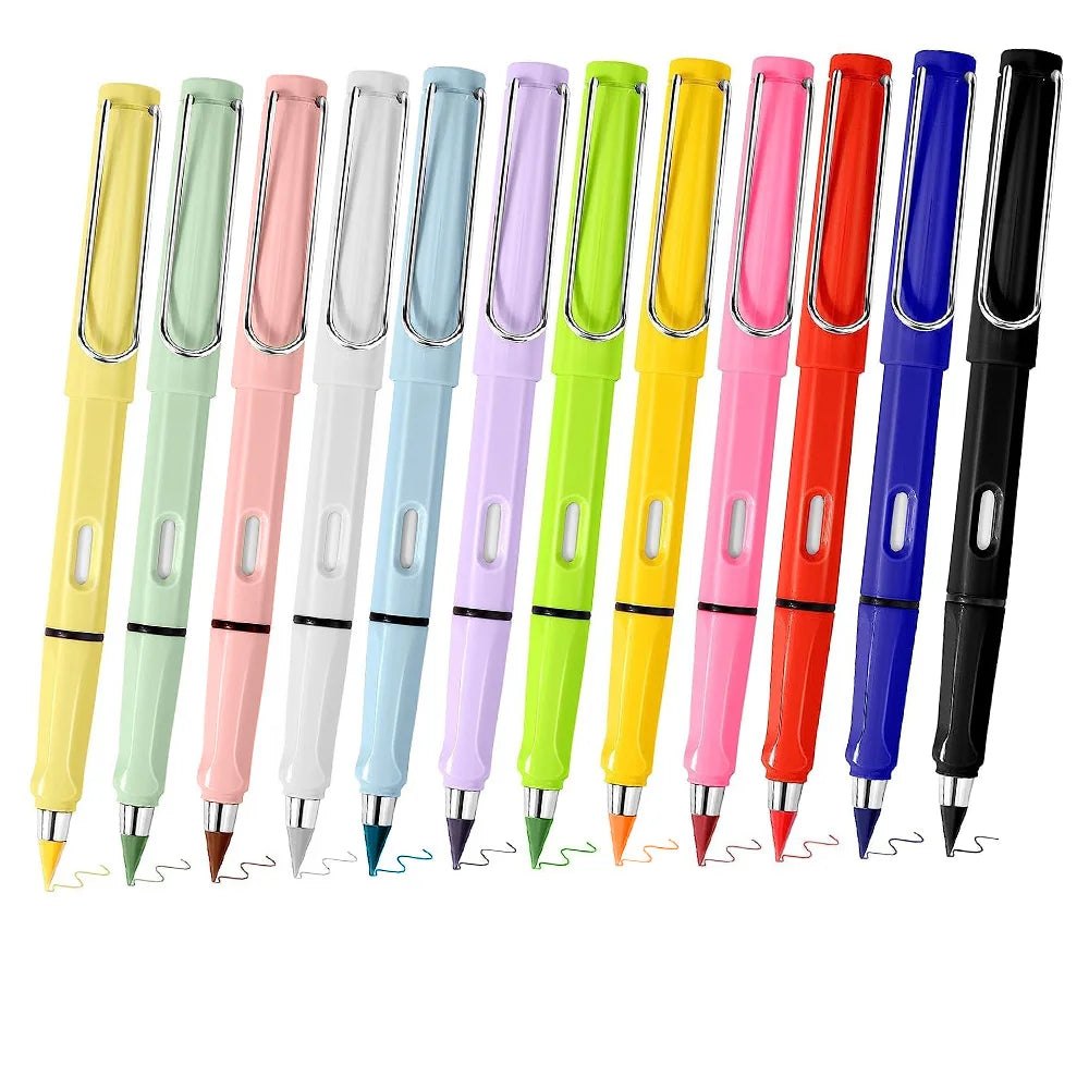 12pcs/set Color Eternal Pencil  Eco Friendly Student PaintingSupply