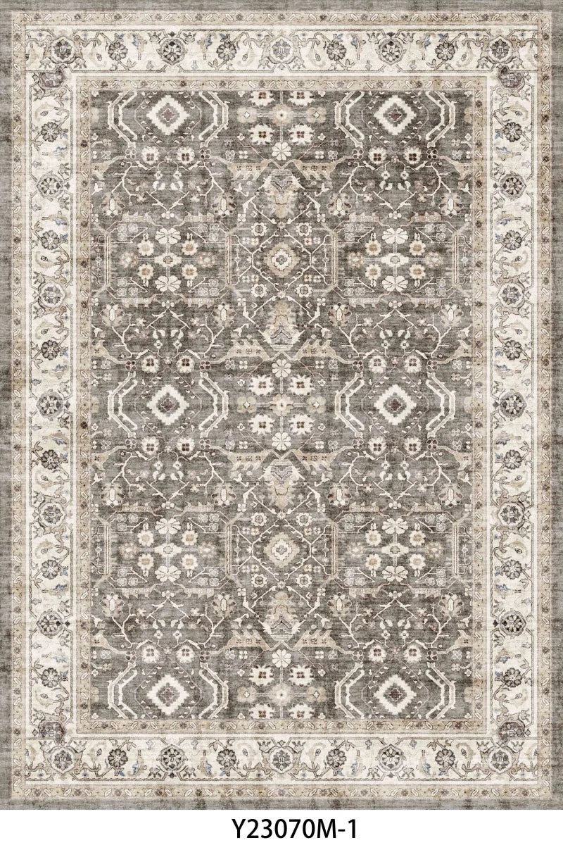 Retro  Turkish Persian Rug for Living Room Bedroom