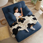 Oversized Chaise Lounge Chair with 3 Comfy Pillows for Living Room Bedroom