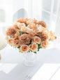 1 Bouquet Artificial Roses w/ Silk Balls Home Decor & Holiday