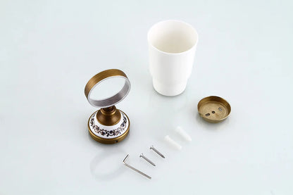 Porcelain Base Bathroom Hardware Set