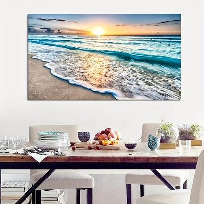 Beach Sunset Wall  Large Landscape Canvas Painting
