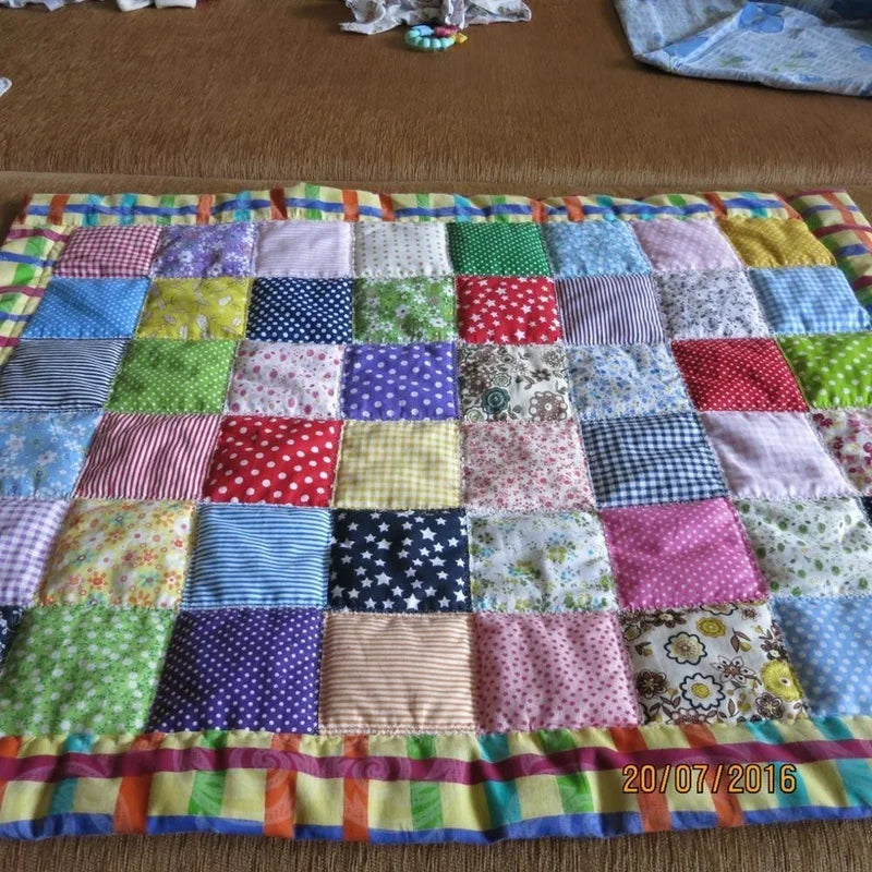 8PCS Pack Square Multicolor Printed Cotton Fabric For Sewing Quilt