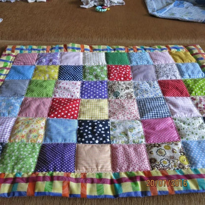 8PCS Pack Square Multicolor Printed Cotton Fabric For Sewing Quilt