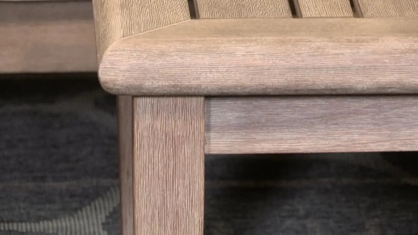 Gerianne Outdoor Rectangular Eucalyptus Wood Coffee Table