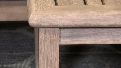 Gerianne Outdoor Rectangular Eucalyptus Wood Coffee Table