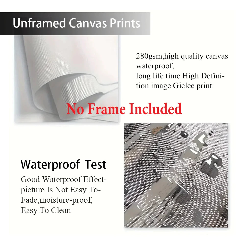 3pcs Eclectic Vintage Christmas Canvas Wall Art