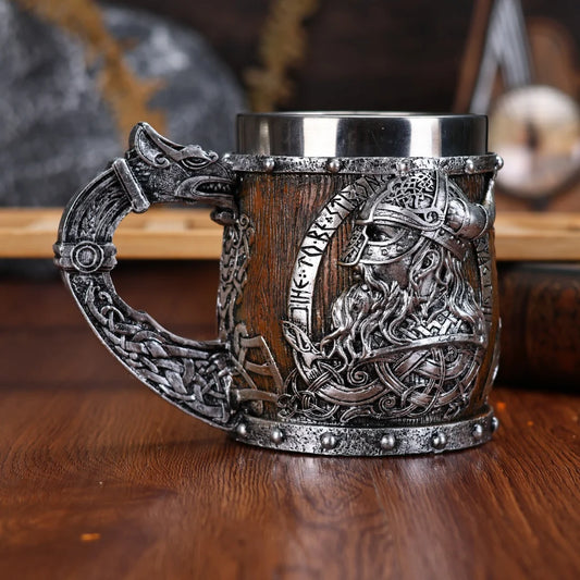 Valhalla Viking Stainless Steel Nordic Tankard