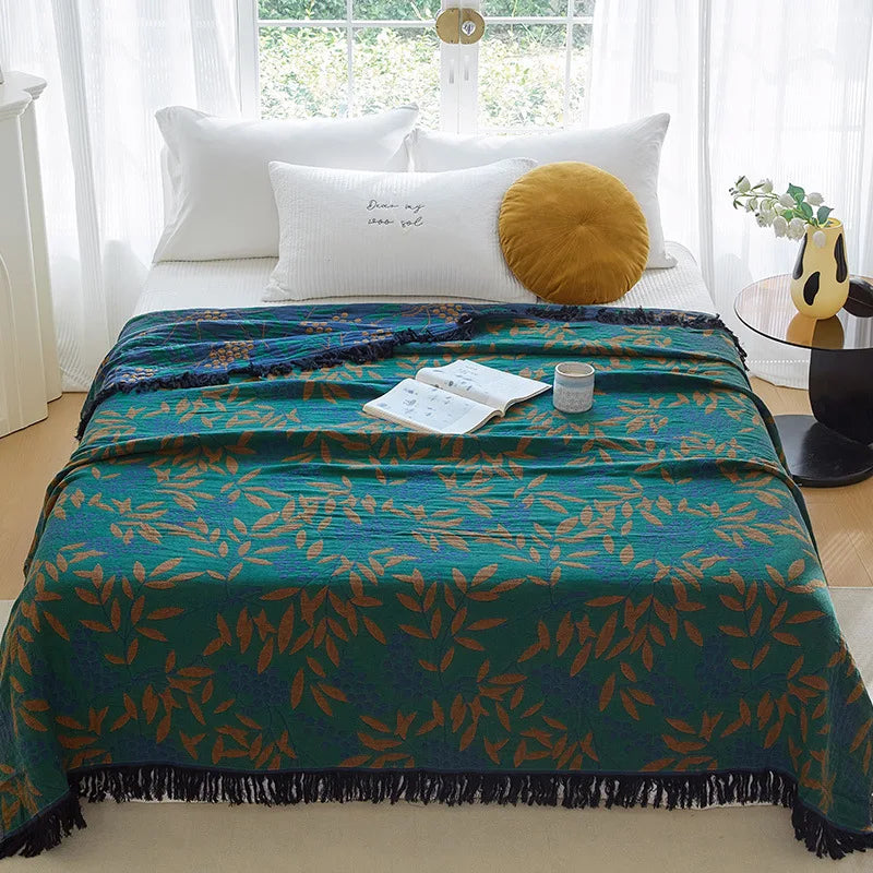 Nordic throw blanket for beds