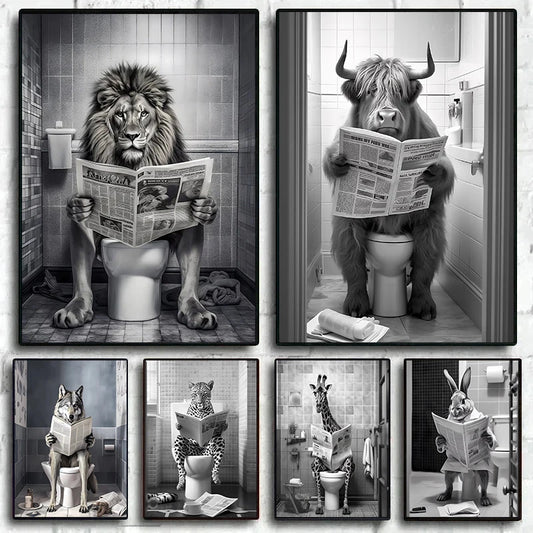 Funny Bathroom   Modern Wall Art