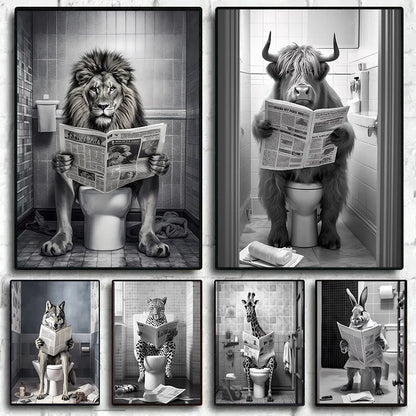 Funny Bathroom   Modern Wall Art