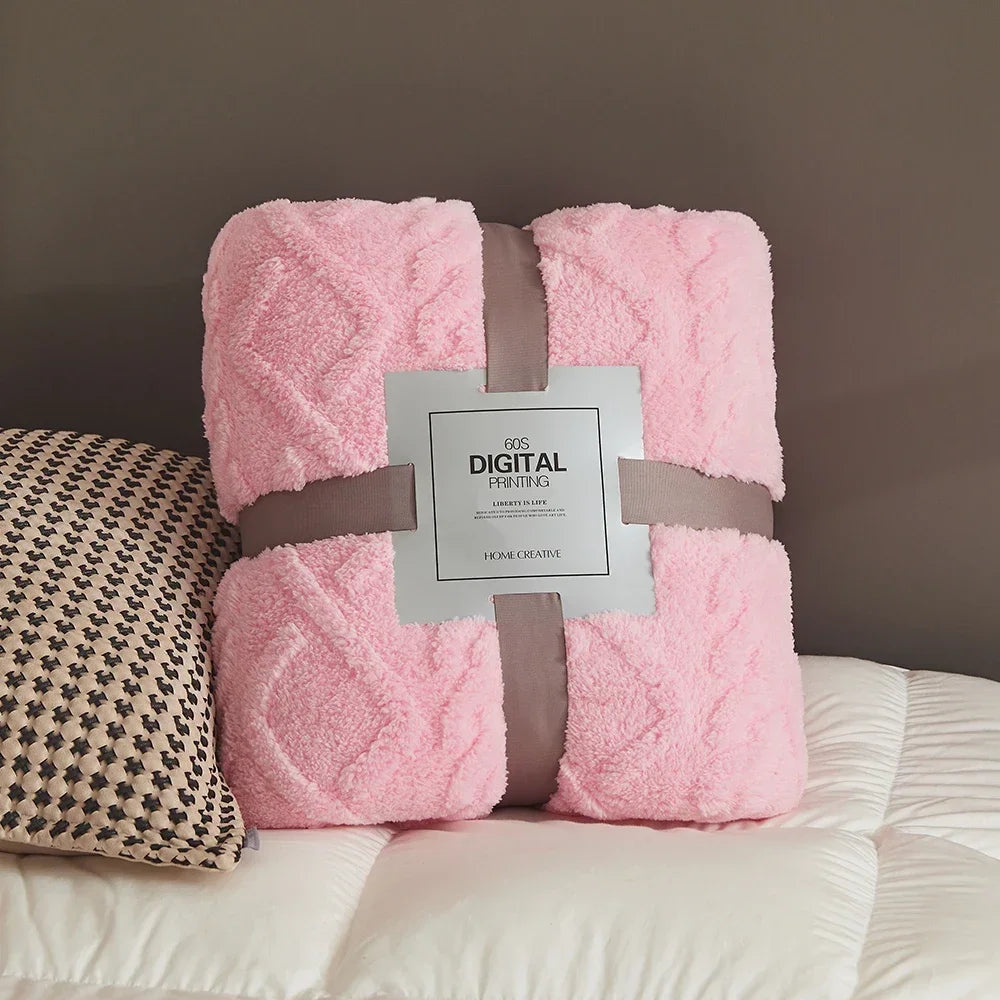 Fluffy Coral Velvet Blanket