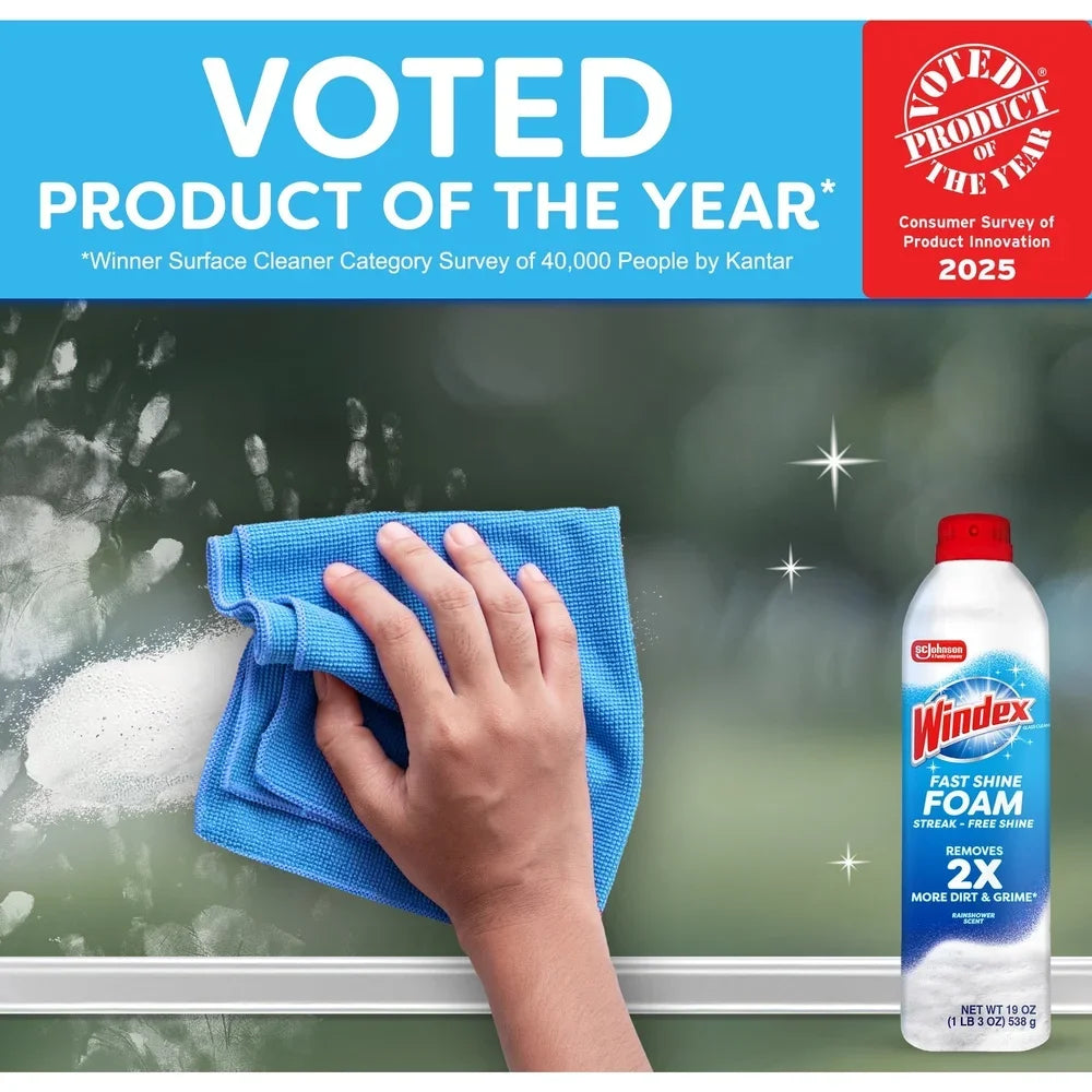 Fast Shine Foam Glass Cleaner