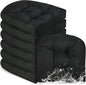 Waterproof Outdoor Chair Cushions Set of 6, Square Tufted,
