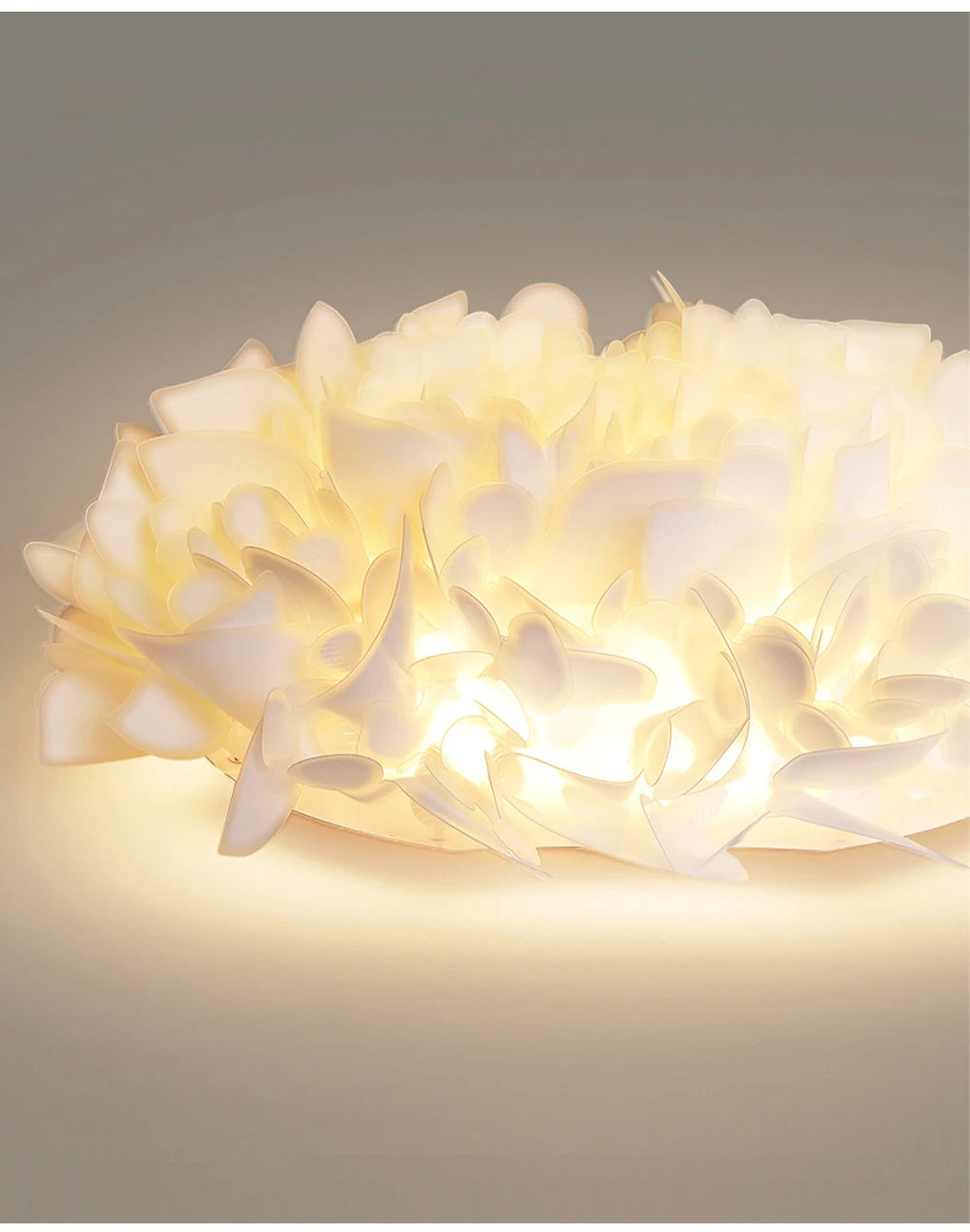 Exquisite Leaves Dimmable LED Ceiling Lights White Remote Control