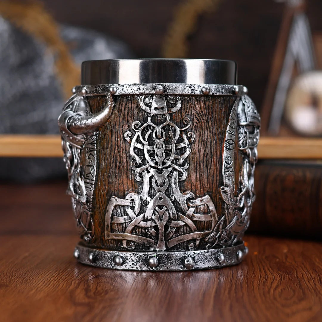 Valhalla Viking Stainless Steel Nordic Tankard